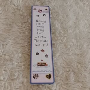 Cute Chocolate-Themed Bookmark